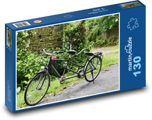Tandem bike - bicycle, tandem Puzzle 130 pieces - 28.7 x 20 cm 