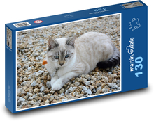 Kočka - domácí mazlíček, zvíře Puzzle 130 dílků - 28,7 x 20 cm