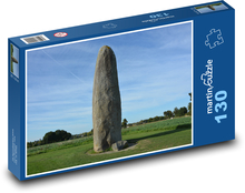 Menhir de Champ-Dolent - aufrechter Stein Puzzle 130 Teile - 28,7x20 cm