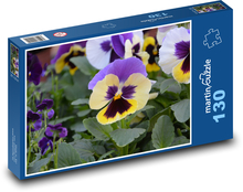 Pansy - flower, garden Puzzle 130 pieces - 28.7 x 20 cm