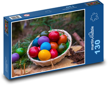 Velikonoční vajíčka - velikonoce, vejce Puzzle 130 dílků - 28,7 x 20 cm