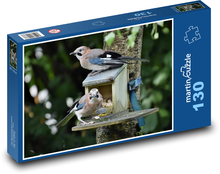 Juices - birds, feeder Puzzle 130 pieces - 28.7 x 20 cm 
