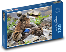 Kaczka - kaczuszki, młode Puzzle 130 elementów - 28,7x20 cm