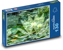 Water lilies - aquatic plants, lake Puzzle 130 pieces - 28.7 x 20 cm 
