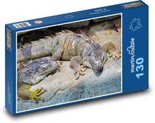 Lizards - reptile, spring Puzzle 130 pieces - 28.7 x 20 cm 