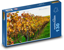 winorośl, jesień, natura Puzzle 130 elementów - 28,7x20 cm