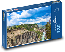 Hory - kaňon, řeka Puzzle 130 dílků - 28,7 x 20 cm