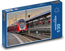 Railway station - railway, train Puzzle 130 pieces - 28.7 x 20 cm 