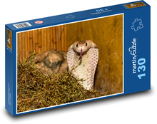 Wąż - kobra, Puzzle 130 elementów - 28,7x20 cm