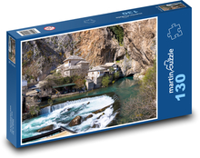 Derwisch-Kloster - Fluss Buna, Bosnien Puzzle 130 Teile - 28,7x20 cm