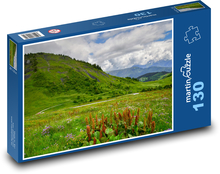 Louka - krajina, příroda Puzzle 130 dílků - 28,7 x 20 cm
