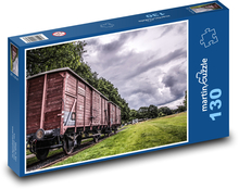 Freight wagon - train, rail Puzzle 130 pieces - 28.7 x 20 cm 