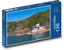 Zamek na wodzie - wyspa, Ren Puzzle 130 elementów - 28,7x20 cm