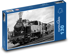 Dampflokomotive - Zug, Eisenbahn Puzzle 130 Teile - 28,7x20 cm