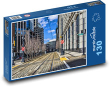 Stadt - Straße, Bahn Puzzle 130 Teile - 28,7x20 cm