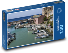 Lodě - rybaření, Korsika Puzzle 130 dílků - 28,7 x 20 cm