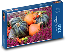 Dynie - jesień, dekoracja Puzzle 130 elementów - 28,7x20 cm