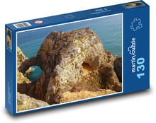 Portugalsko - Lagos, útesy Puzzle 130 dielikov - 28,7 x 20 cm 
