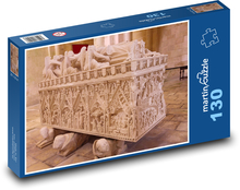 Portugalsko - klášter Alcobaça, hrobka Puzzle 130 dílků - 28,7 x 20 cm