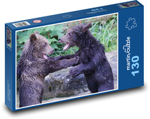 Niedźwiedź brunatny - młode, dziczyzna Puzzle 130 elementów - 28,7x20 cm