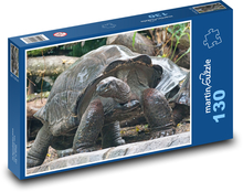 Želva obří - zvíře, zoo Puzzle 130 dílků - 28,7 x 20 cm
