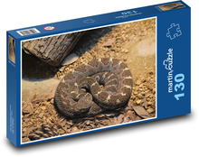 Chřestýš - had, zvíře Puzzle 130 dílků - 28,7 x 20 cm
