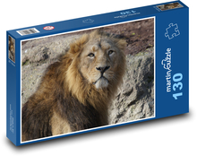 Lev - dravec, šelma Puzzle 130 dielikov - 28,7 x 20 cm