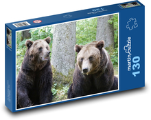 Medvěd - zoo, šelma Puzzle 130 dílků - 28,7 x 20 cm
