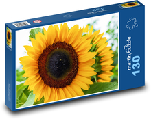 Slunečnice - květina, léto Puzzle 130 dílků - 28,7 x 20 cm