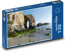 Pláž - more, skaly Puzzle 130 dielikov - 28,7 x 20 cm 