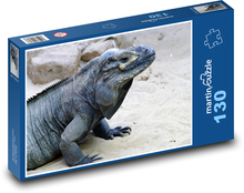Leguán - ještěrka, plaz Puzzle 130 dílků - 28,7 x 20 cm