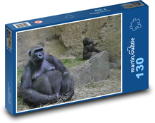 Gorila - zoo, opice Puzzle 130 - 28,7x20 cm