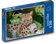 Wildkatze - Luchs, Afrika Puzzle 130 Teile - 28,7x20 cm