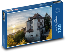 Jezioro Bodeńskie - Zamek Meersburg Puzzle 130 elementów - 28,7x20 cm