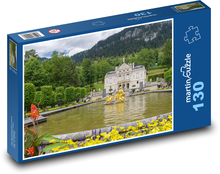 Paláce Linderhof - Palácová záhrada Puzzle 130 dielikov - 28,7 x 20 cm 
