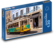 Lisabon - tramvaj Puzzle 130 dílků - 28,7 x 20 cm