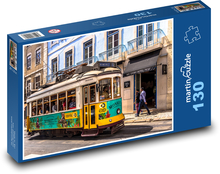 Lissabon - Straßenbahn Puzzle 130 Teile - 28,7x20 cm