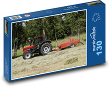 Traktor - Mähen, Heu Puzzle 130 Teile - 28,7x20 cm