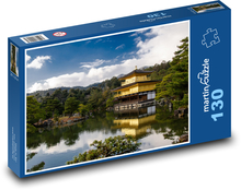 Japonsko - Zlatý pavilon Puzzle 130 dílků - 28,7 x 20 cm