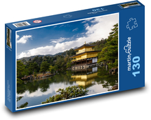 Japonsko - Zlatý pavilón Puzzle 130 dielikov - 28,7 x 20 cm 