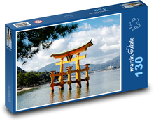 Japonsko - brána O- Torii Puzzle 130 dílků - 28,7 x 20 cm