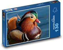 Kachna mandarinská - řeka, jezero Puzzle 130 dílků - 28,7 x 20 cm