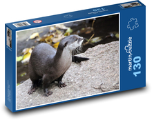 Wydra - zwierzę, ssak Puzzle 130 elementów - 28,7x20 cm