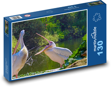 Pelikán - zobák, vodný vták Puzzle 130 dielikov - 28,7 x 20 cm