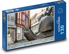 Slimák - sochárstvo, bronz Puzzle 130 dielikov - 28,7 x 20 cm 