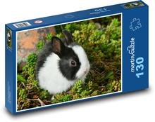 Zajačik - domáce zviera, maznáčik Puzzle 130 dielikov - 28,7 x 20 cm