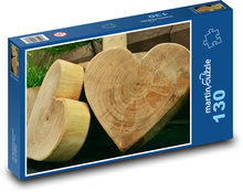 Herz - Holz, die Kunst des Schnitzens Puzzle 130 Teile - 28,7x20 cm