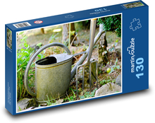 Konewka natryskowa - praca w ogrodzie, widły Puzzle 130 elementów - 28,7x20 cm