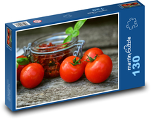 Rajčata - sušená rajčata, zelenina Puzzle 130 dílků - 28,7 x 20 cm