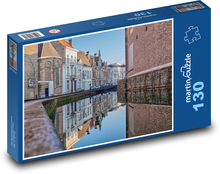 Stadt - Gebäude, Wasser Puzzle 130 Teile - 28,7x20 cm